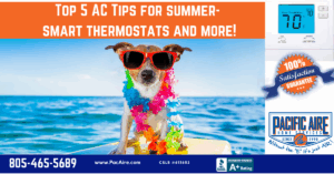 smart thermostat and summer tips