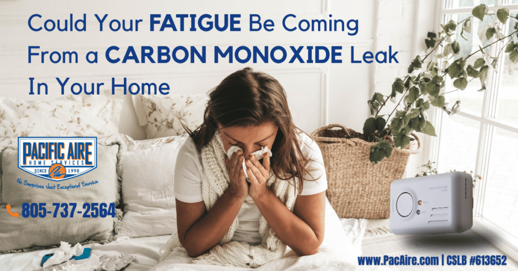 Could Your Fatigue Be Coming From A Carbon Monoxide Leak In Your Home? Home Items To Check If You Feel Unwell.